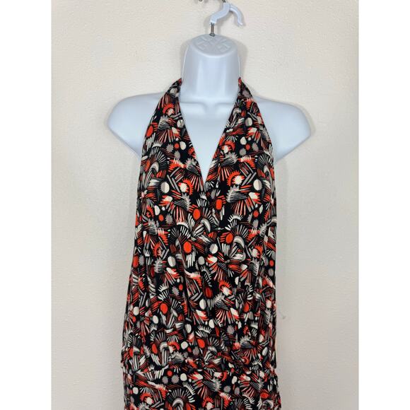 Free People Daria Halter Maxi Dress Black Combo NWT XL - Picture 6 of 11